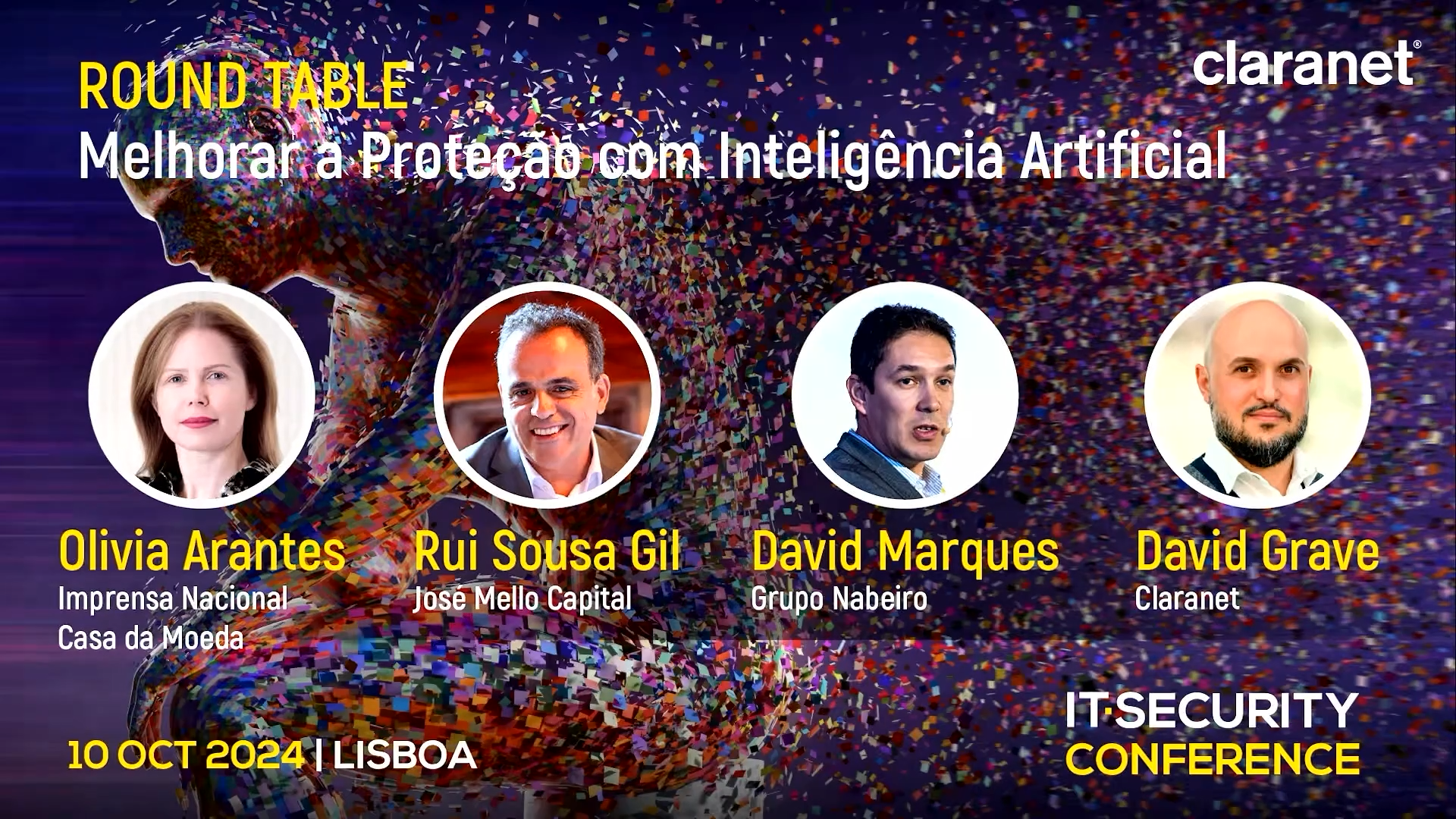 Claranet @ IT Security Conference 2024 – Mesa redonda “Melhorar a Proteção com Inteligência Artificial”