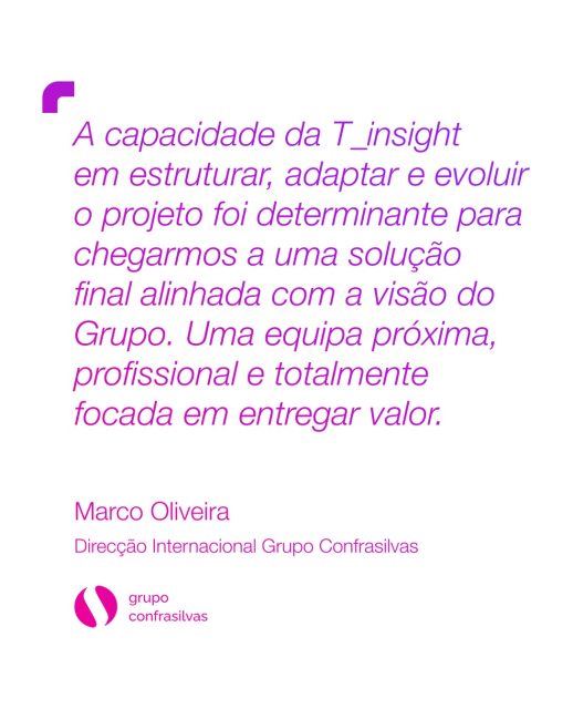 Há palavras que dizem muito sobre a forma como gostamos de trabalhar. 

Estar próximos. Ouvir. Adaptar. Construir lado a lado. Evoluir em conjunto. 

É assim que acreditamos que se constroem experiências digitais com significado e, acima de tudo, relações que perduram para além de cada projeto.🩵🩷

𝗢𝗯𝗿𝗶𝗴𝗮𝗱𝗼 @grupo_confrasilvas 𝗽𝗲𝗹𝗮 𝗰𝗼𝗻𝗳𝗶𝗮𝗻𝗰̧𝗮 𝗲 𝗽𝗲𝗹𝗮 𝗽𝗮𝗿𝗰𝗲𝗿𝗶𝗮 𝗮𝗼 𝗹𝗼𝗻𝗴𝗼 𝗱𝗲𝘀𝘁𝗲 𝗽𝗲𝗿𝗰𝘂𝗿𝘀𝗼.
 
#T_insight #MeaningfulConnections #GrupoConfrasilvas #ClientFeedback #TransformacaoDigital